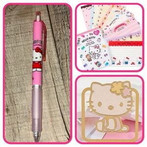 Hello Kitty Thick 128 page Notepad with Stickers w/ Pen & Bookmark